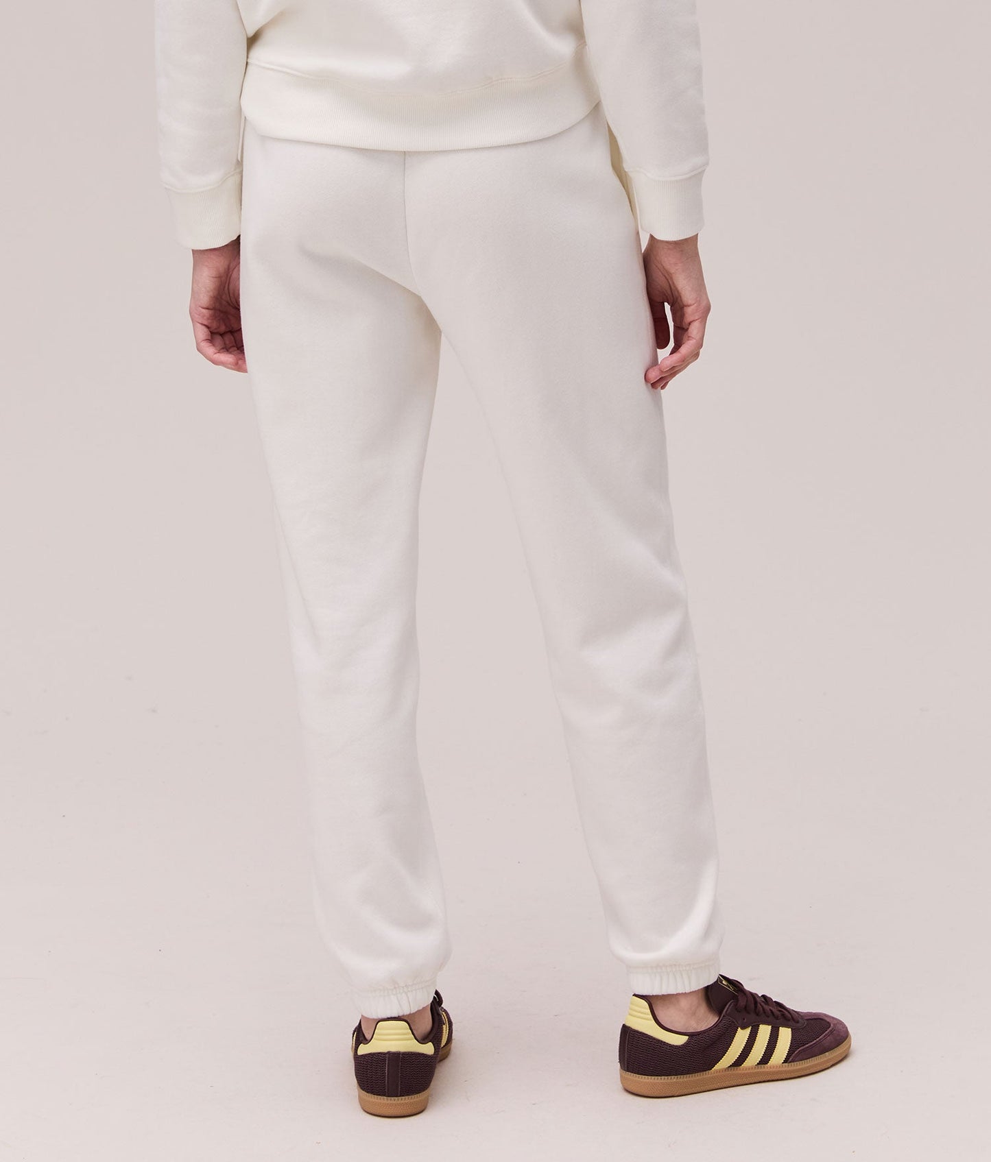 Womens Recycled Fleece Classic Sweatpant - Recycled Fleece - Coconut Milk