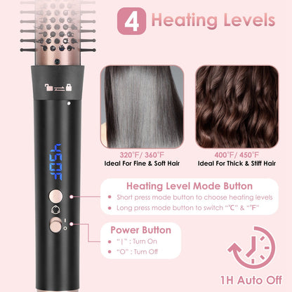 5 in 1 Curling Wand Hair Curling Iron Brush Hair
