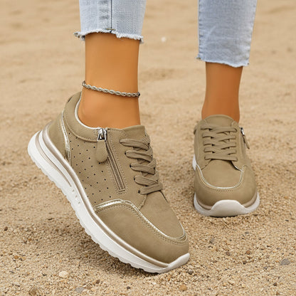 Chunky Heel Side-Zip High-Top Sneaker Boots – 3 Colors EU 36–43