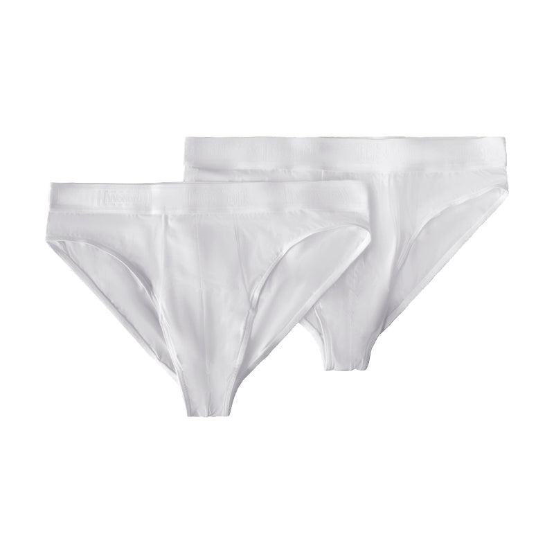 Wolford Men's Pure White Briefs Set Pack of 2