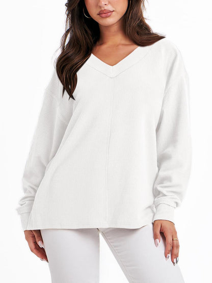 Women's Oversized Long Sleeve Sweatshirt (Buy 2 Free Shipping)