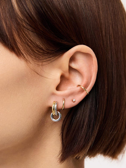 Asher Huggie Drop Earrings