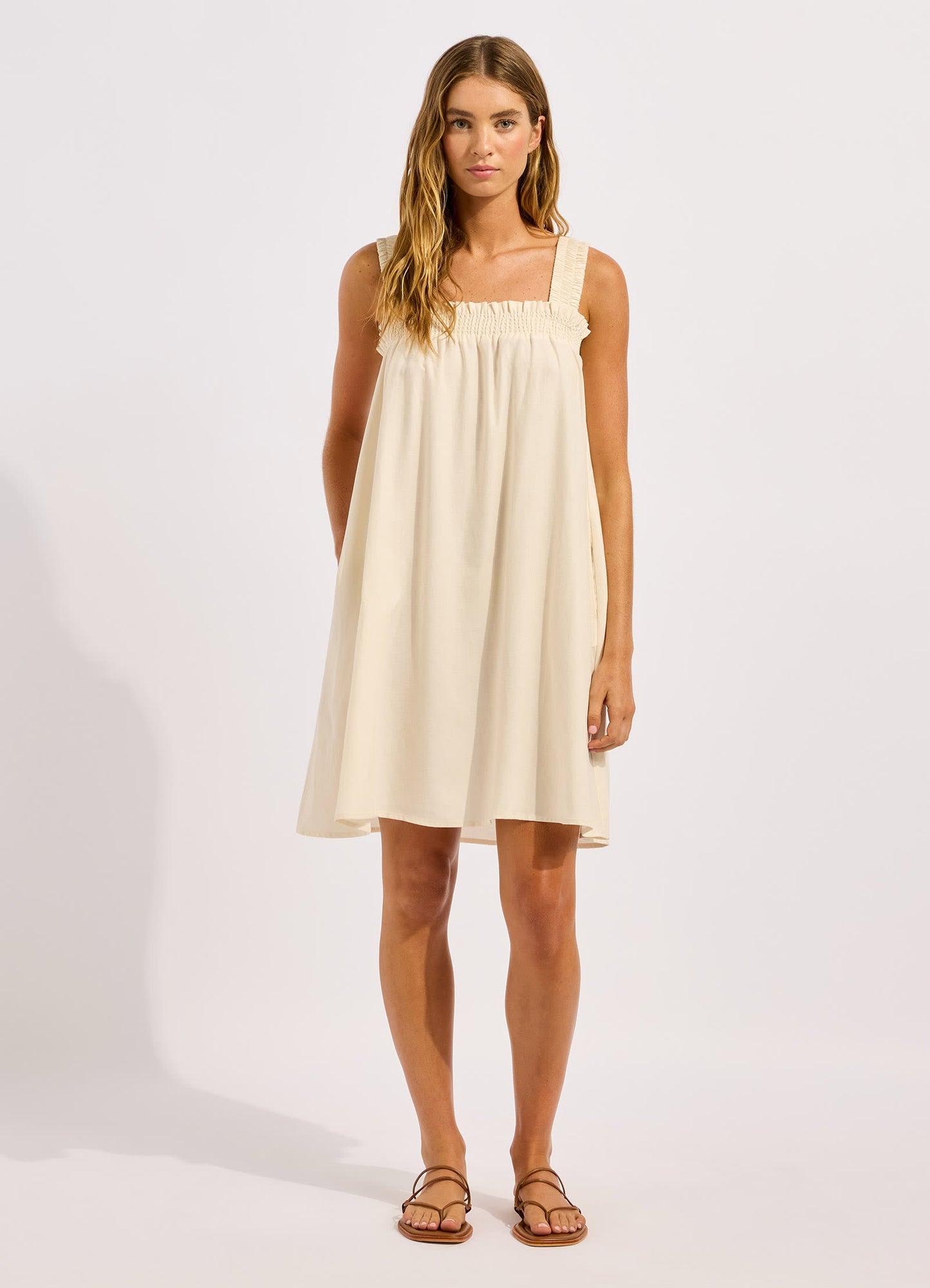 Gathered Band Mini Dress