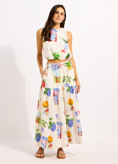La Boca Drawcord Waist Top