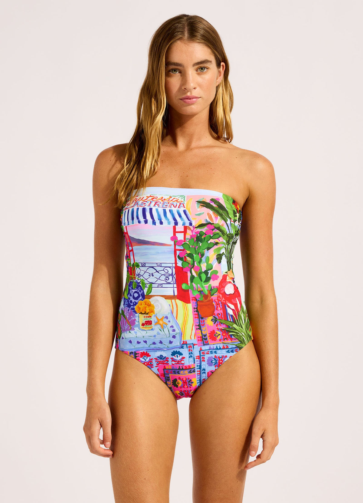 La Boca Bandeau One Piece Swimsuit