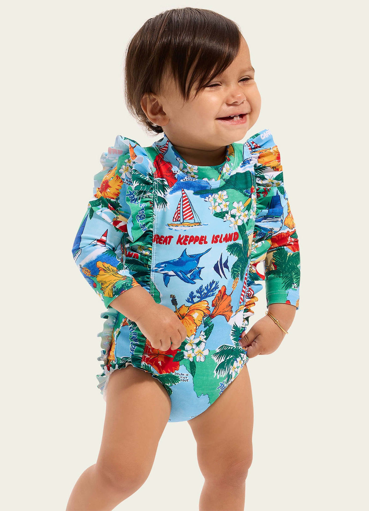 Viva Vacation Frill Sunsuit