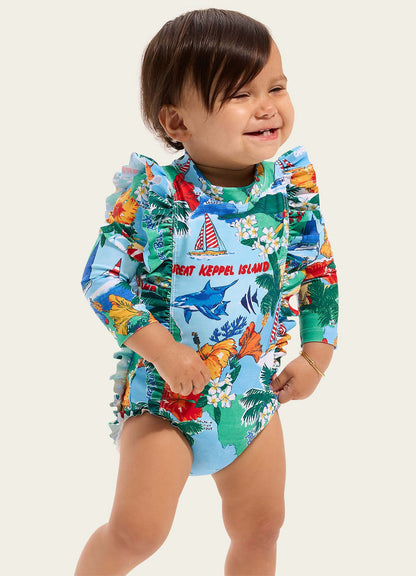 Viva Vacation Frill Sunsuit