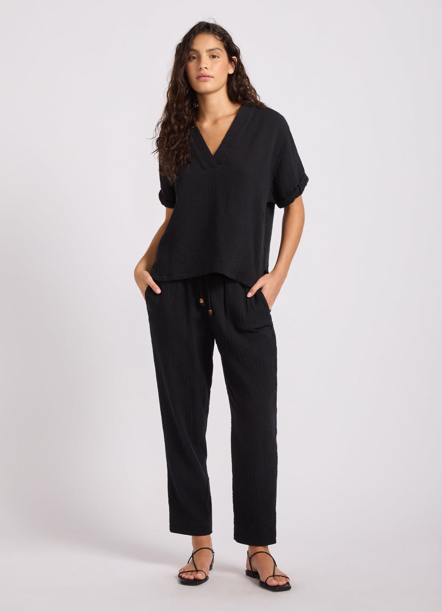 Double Gauze Tapered Pant