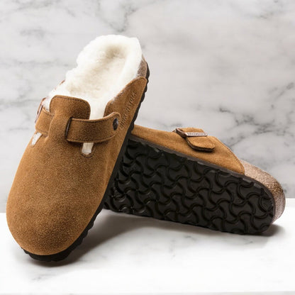 Birkenstock Boston Shearling Regular Width Sandals