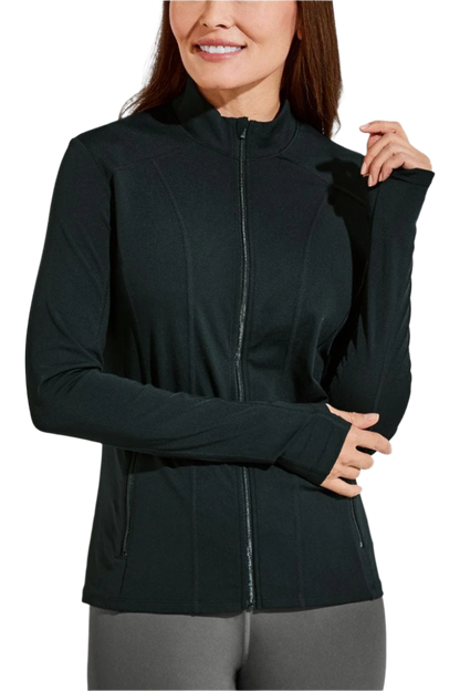 Coolibar Malawi Swim Jacket UPF 50+ - Black