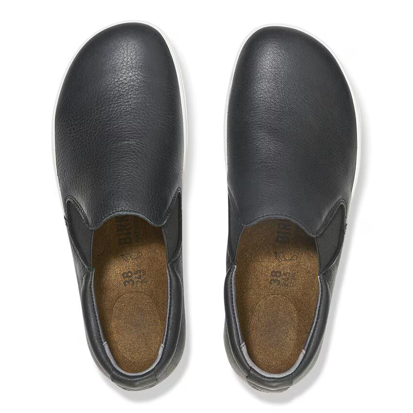 Birkenstock Unisex QO 400 Natural Leather Black