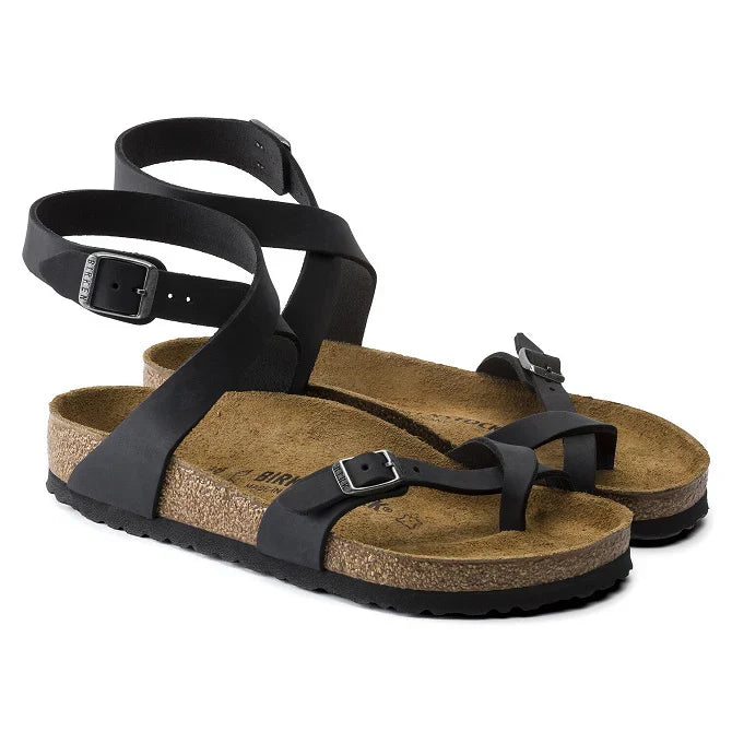 Birkenstock Yara Oiled Leather Black