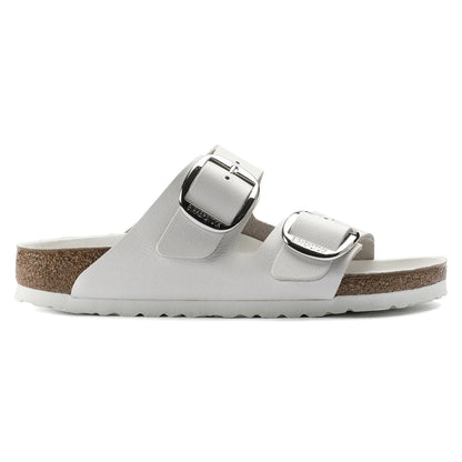 Birkenstock Arizona Big Buckle Natural Leather White Sandals