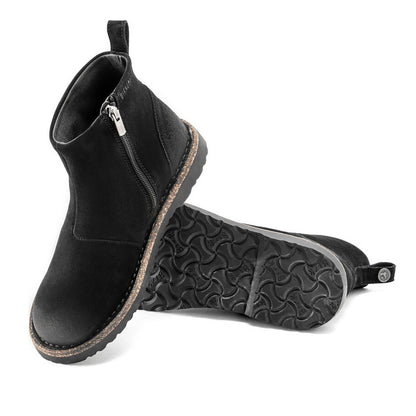 Birkenstock Women's Melrose Suede Leather Black Booties