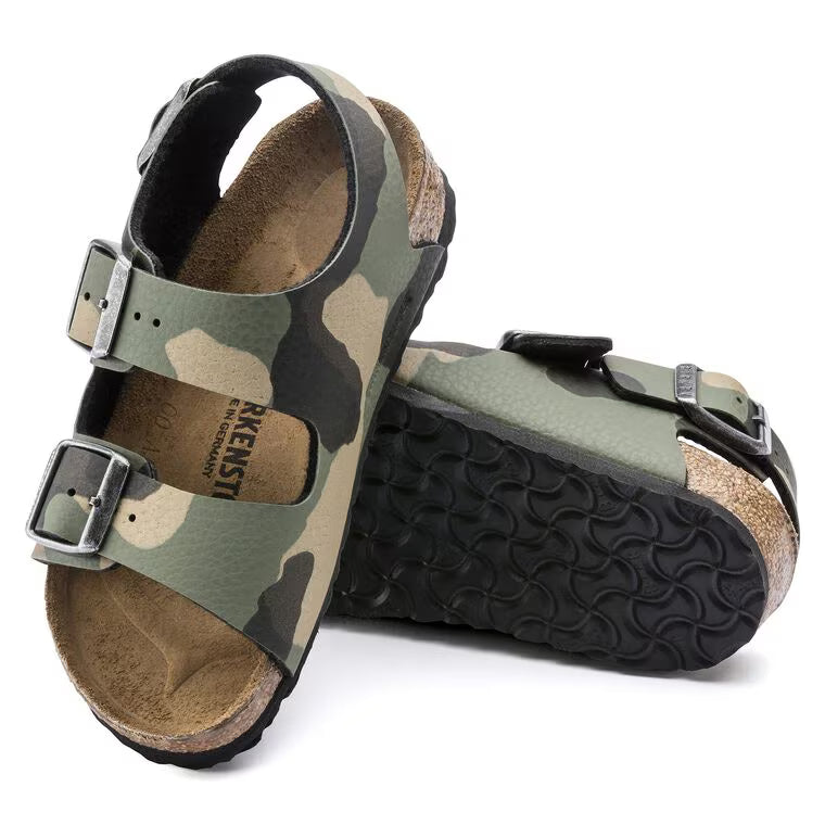 Birkenstock Milano Kids Birko-Flor Desert Soil Camo Khaki