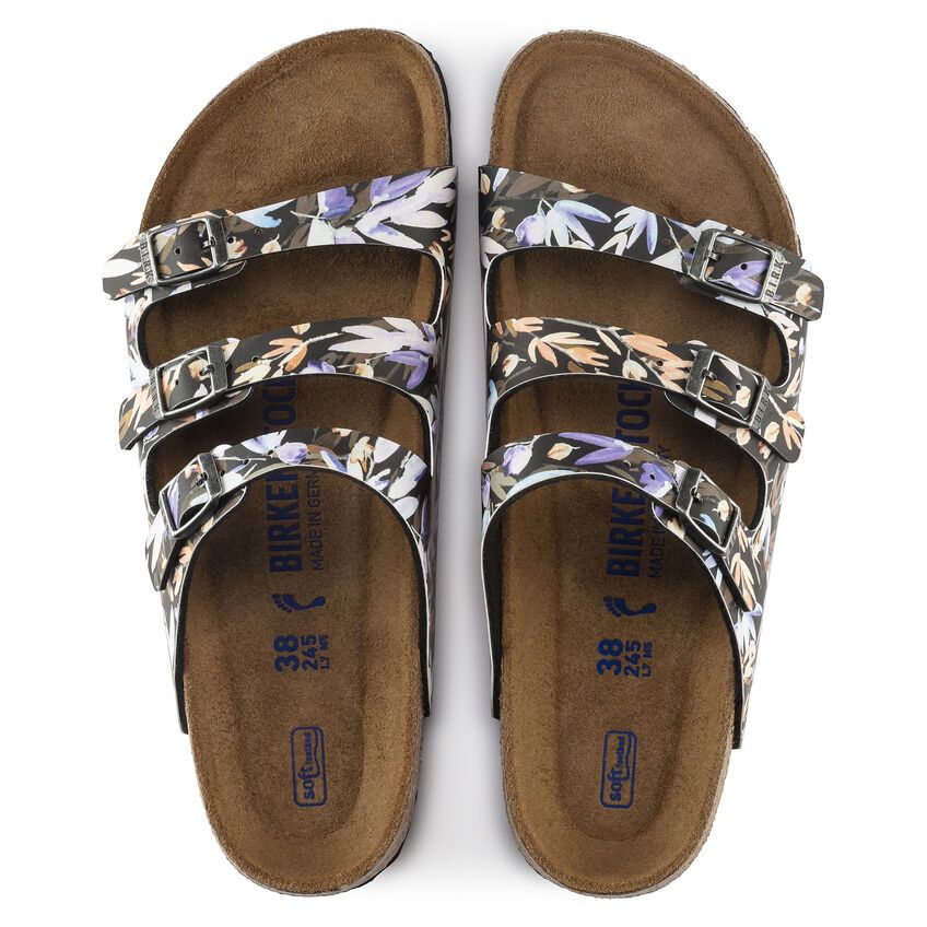 Birkenstock Unisex Florida Fresh Birko Flor SFB Floral Fades Black