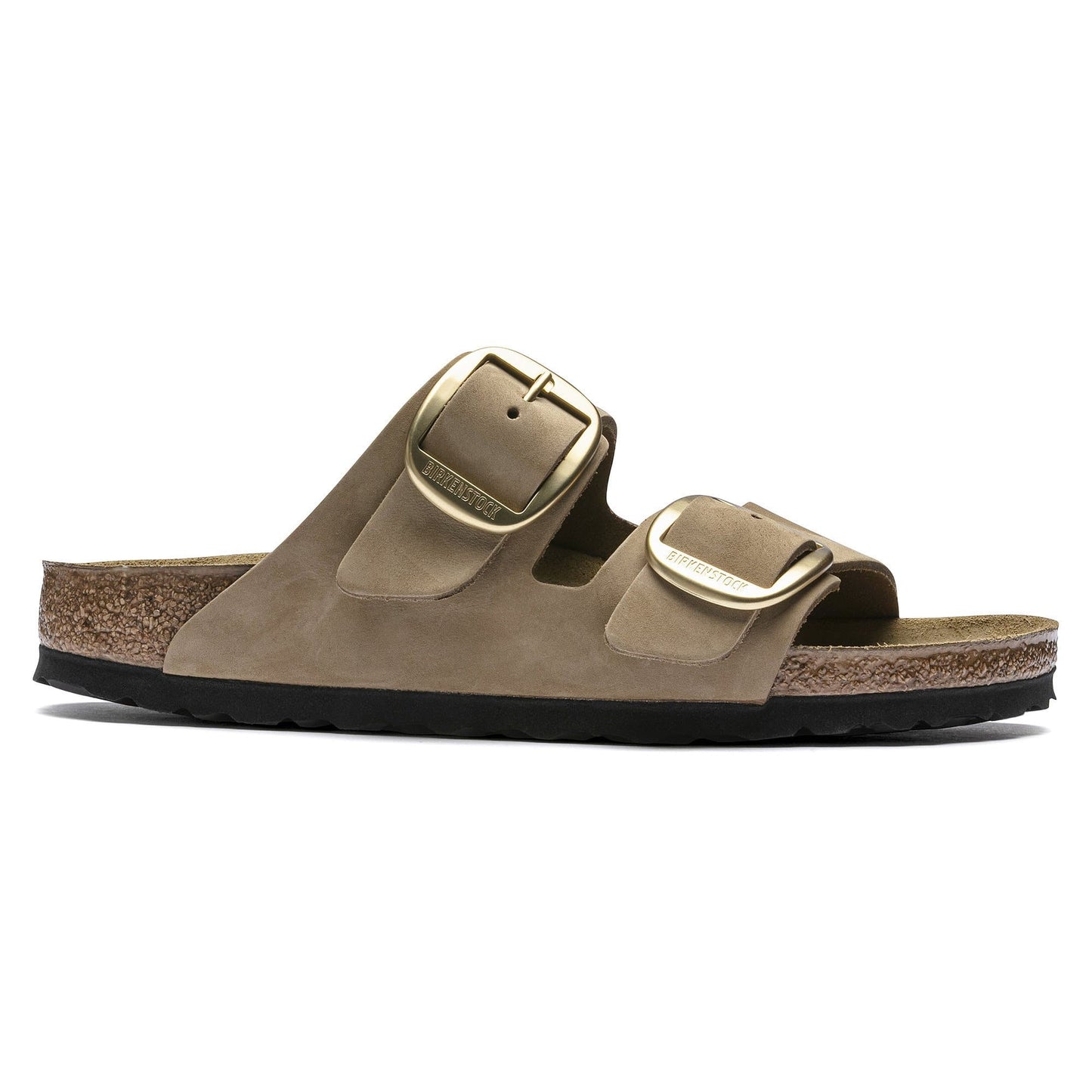 Birkenstock Arizona Big Buckle Nubuck Leather Mud Green Sandals