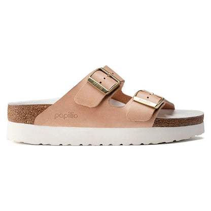 Birkenstock Women's Papillio Arizona Platform Natural Leather Sandals