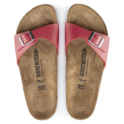 Birkenstock Madrid Birko-Flor Icy Metallic Poppy