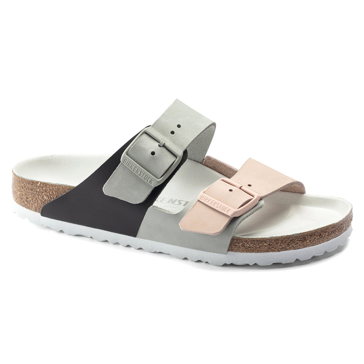 Birkenstock Arizona Split Nubuck Leather Mineral / Light Rose Sandals