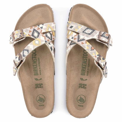 Birkenstock Yao Vegan Birko-Flor Printed Mocha
