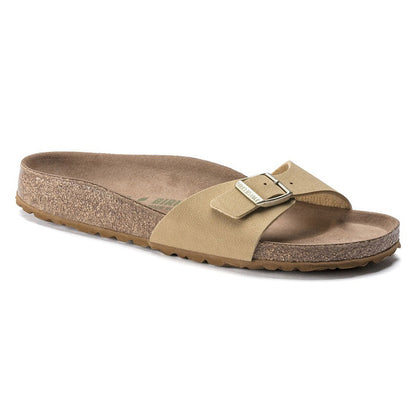 Birkenstock Madrid Vegan Birko-Flor Latte Cream Sandals