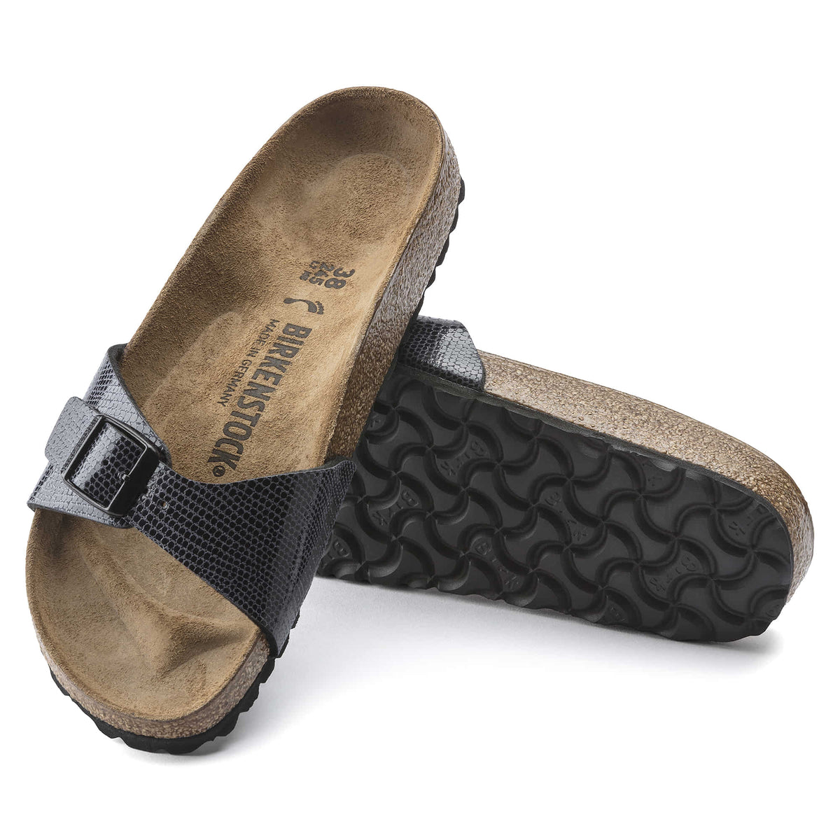 Birkenstock Unisex Madrid Bs Birko-Flor Magical Metallic Midnight