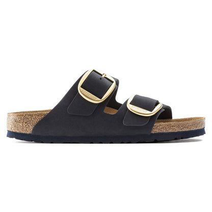 Birkenstock Arizona Big Buckle Nubuck Leather Midnight Sandals