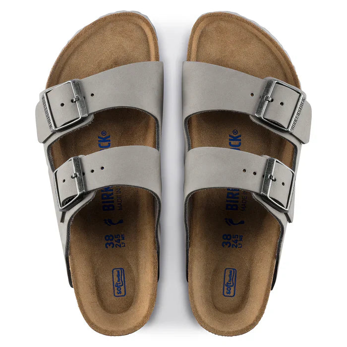 Birkenstock Arizona Birkibuc Nubuck Dove Gray