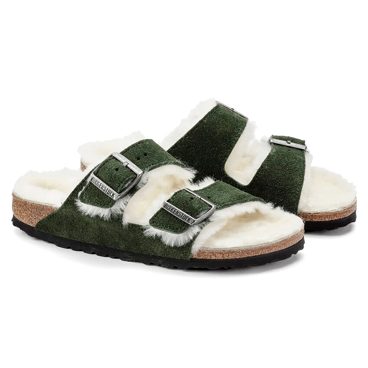 Birkenstock Arizona Shearling Suede Sandals