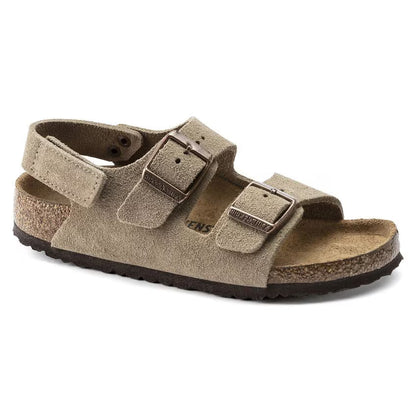 Birkenstock Milano HL Suede Kids Suede Leather Taupe