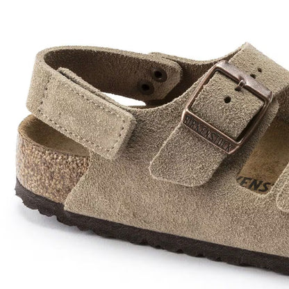Birkenstock Milano HL Suede Kids Suede Leather Taupe