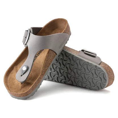 Birkenstock Gizeh Big Buckle Nubuck Leather Dove Gray