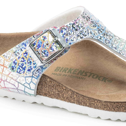 Birkenstock Gizeh Kids Microfiber Hologram Silver