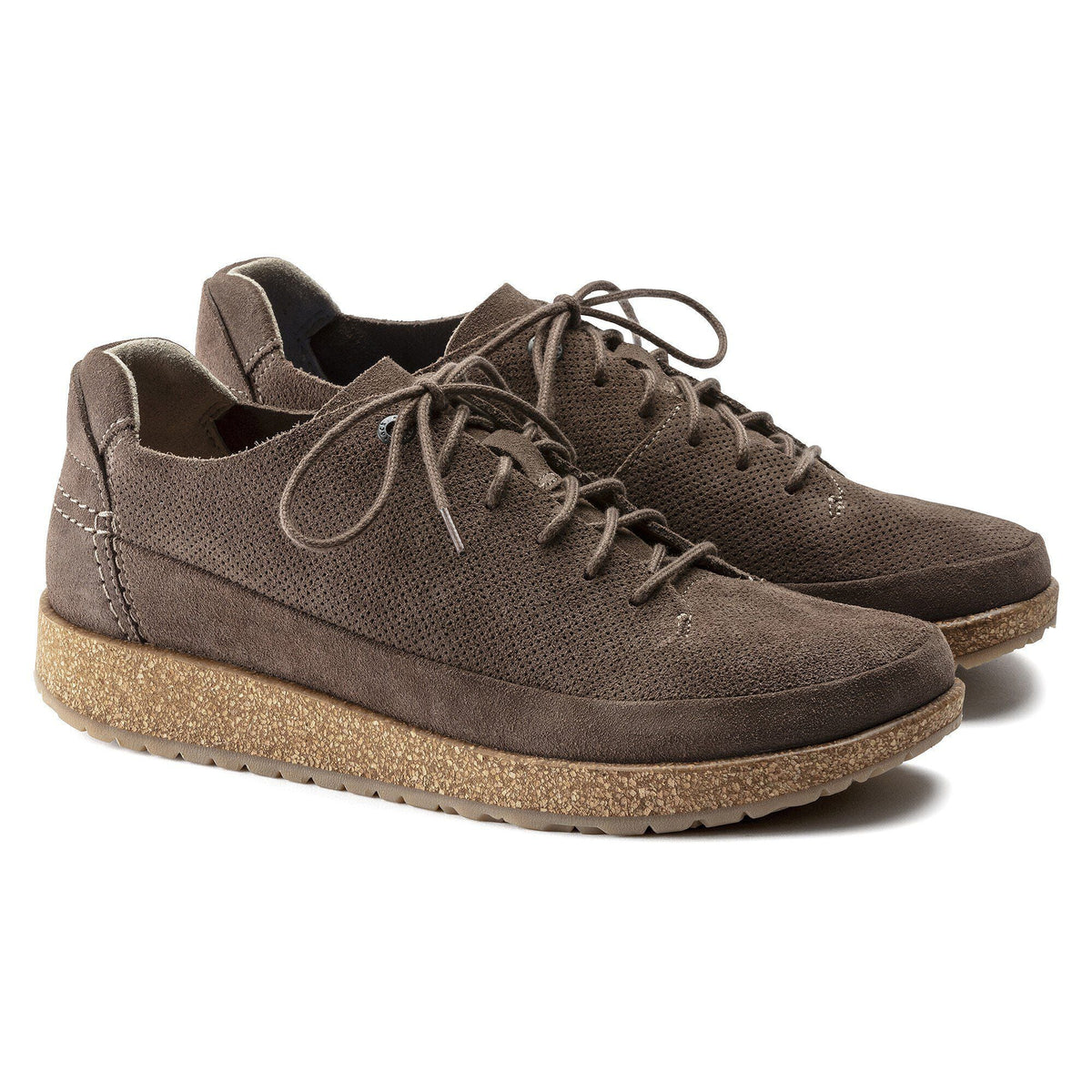 Birkenstock Honneff Light Suede Leather Gray Taupe