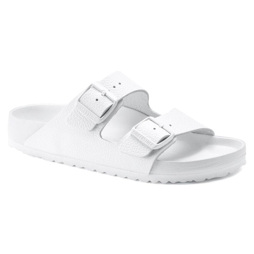 Birkenstock Arizona Natural Leather Exquisite White Sandals