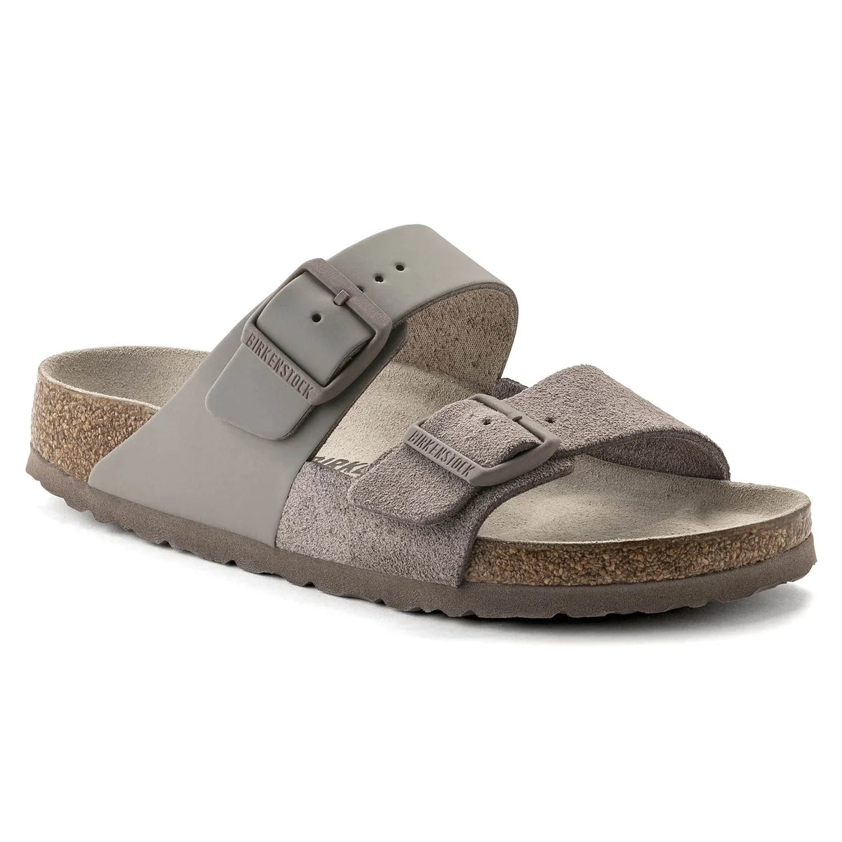 Birkenstock Arizona Split Natural Leather/Suede Grey Taupe Sandals
