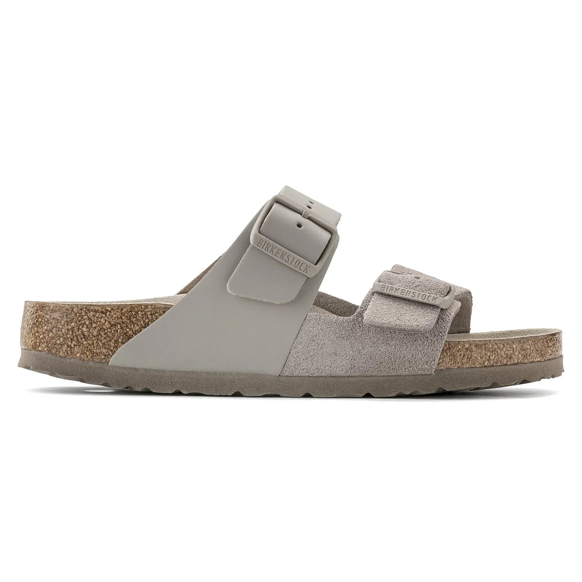 Birkenstock Arizona Split Natural Leather/Suede Grey Taupe Sandals