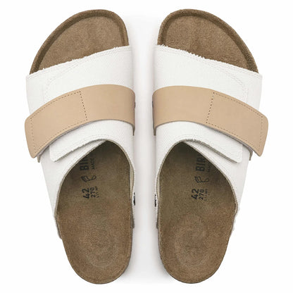 Birkenstock Kyoto Textile Leather Eggshell