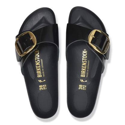 Birkenstock Unisex Madrid Big Buckle High-Shine Black