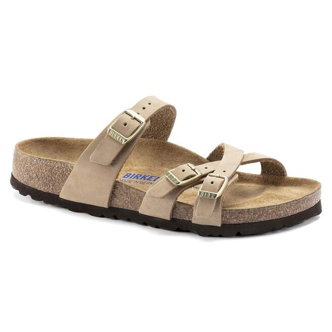 Birkenstock Unisex Franca Soft FootBed Nubuck Sandcastle