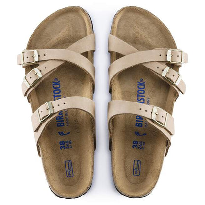 Birkenstock Unisex Franca Soft FootBed Nubuck Sandcastle
