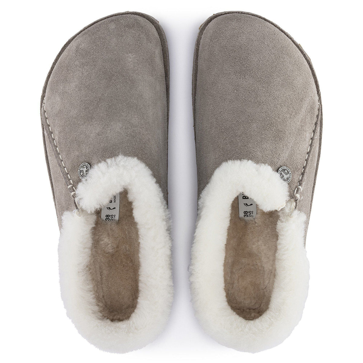 Birkenstock Unisex Zermatt Suede Leather Stone Coin