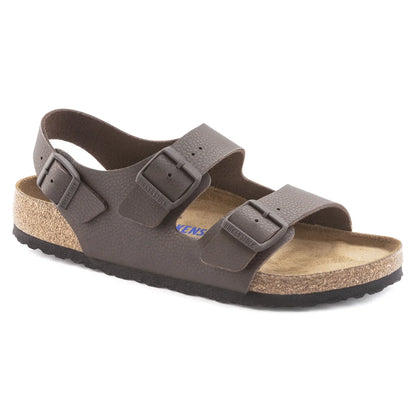 Birkenstock Unisex Milano Soft Footbed Birko-Flor Chocolate