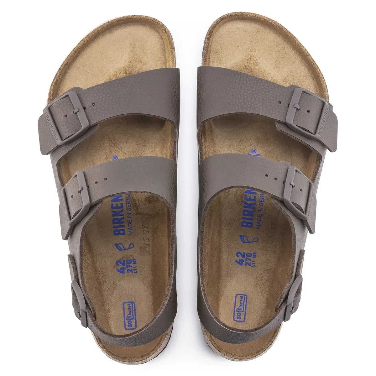 Birkenstock Unisex Milano Soft Footbed Birko-Flor Chocolate