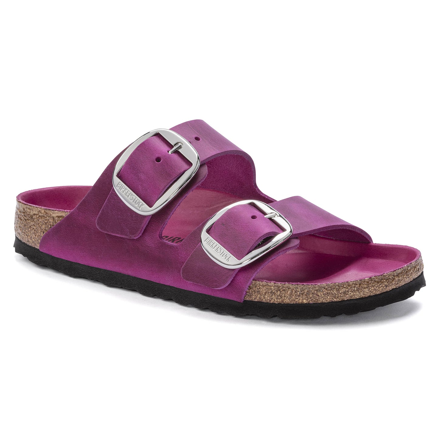 Birkenstock Arizona Big Buckle Oiled Leather Festival Fuchsia
