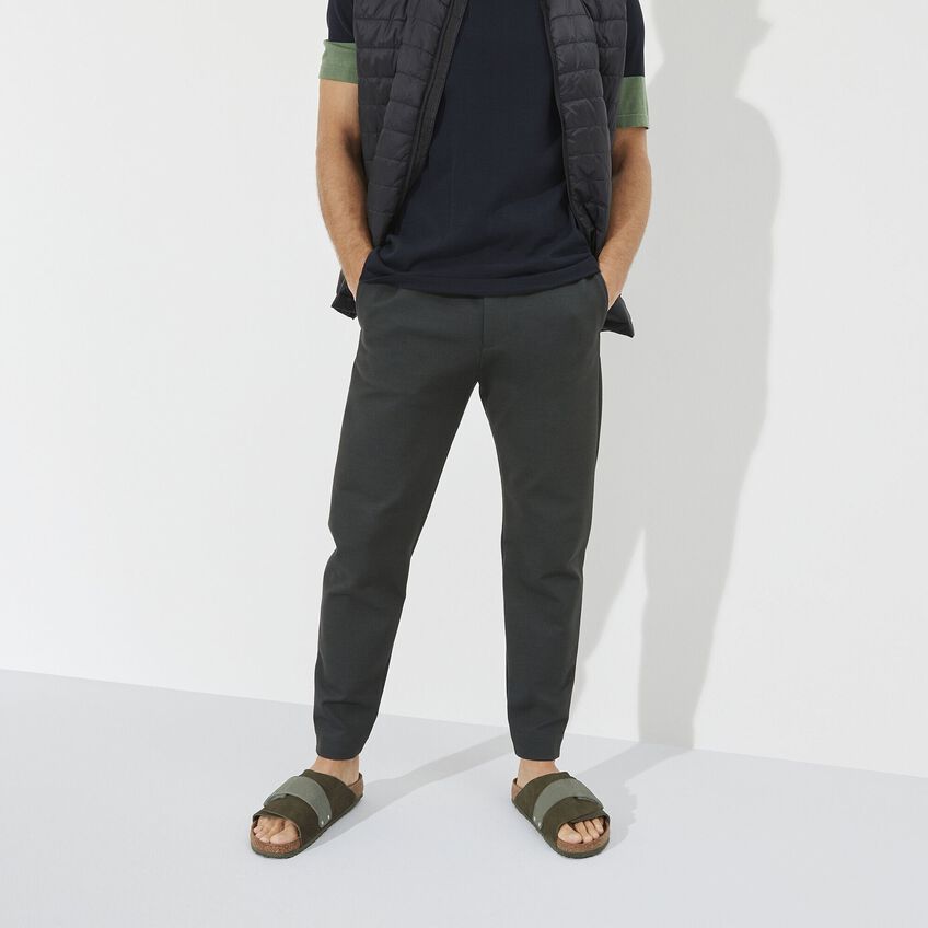Birkenstock Unisex Kyoto Shearling Suede Leather Fur Thyme