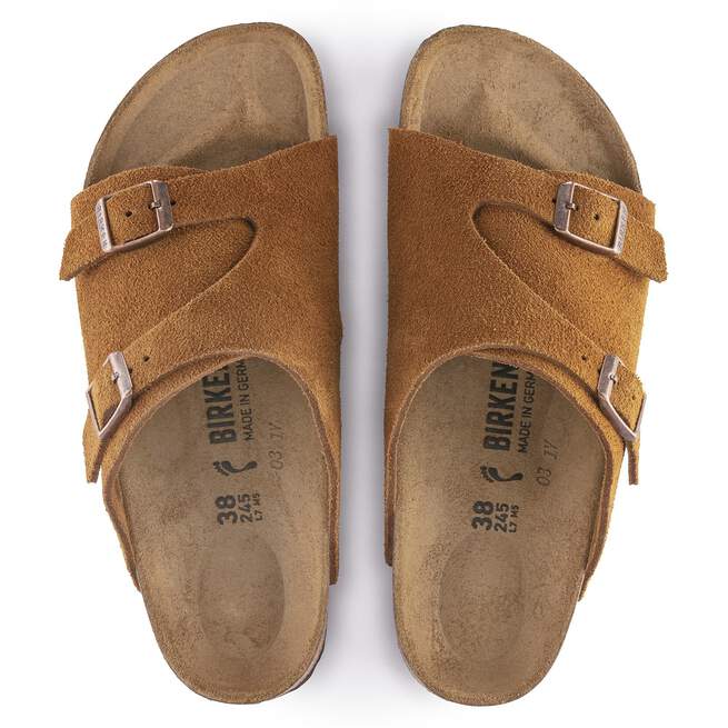 Birkenstock Unisex Zurich Suede Leather Mink