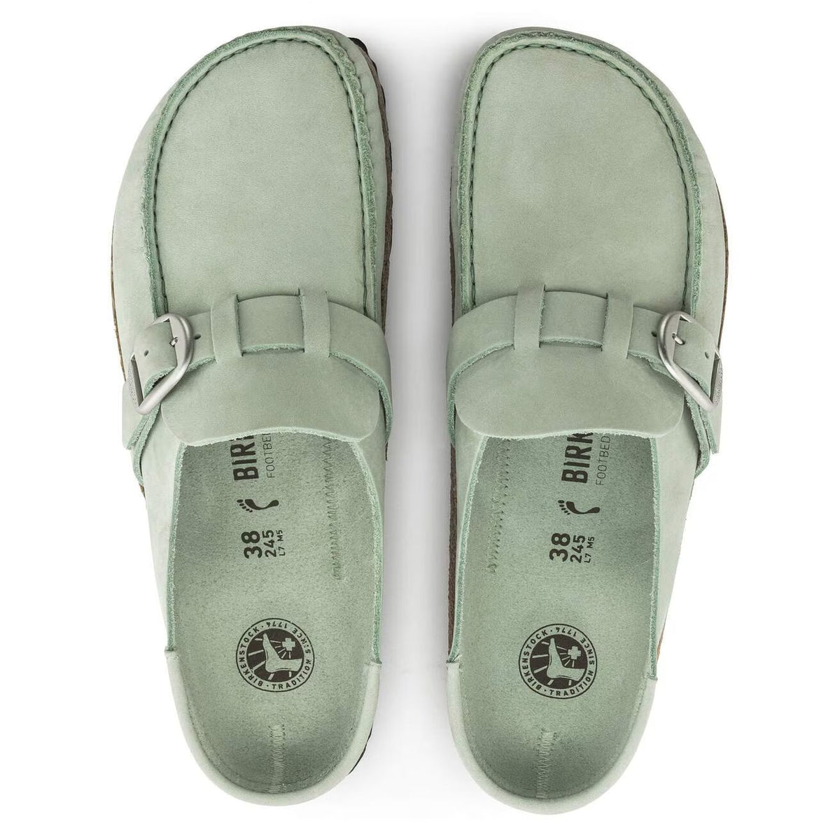 Birkenstock Unisex Buckley Nubuck Leather Matcha