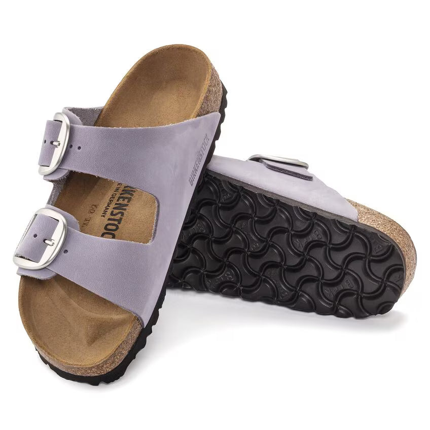 Birkenstock Arizona Big Buckle Nubuck Leather Purple Fog